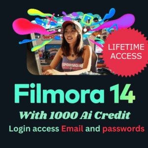 filmora 14 lifetime access + 1000 ai credits | best video editing software 2025 | one time purchase